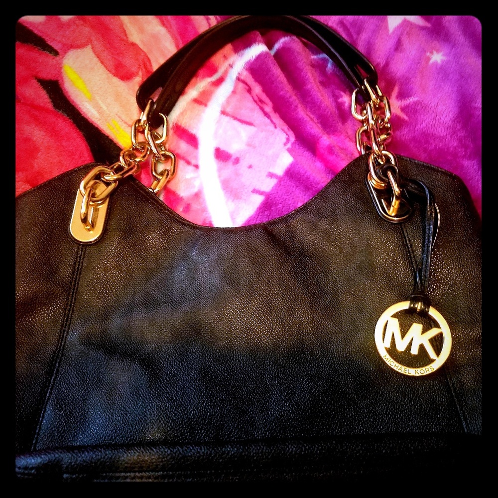MK Black Signature shoulder bag